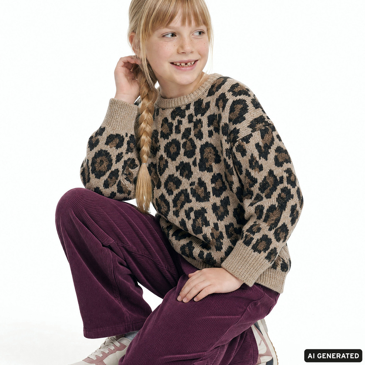 Mädchen Cordhose unifarben
