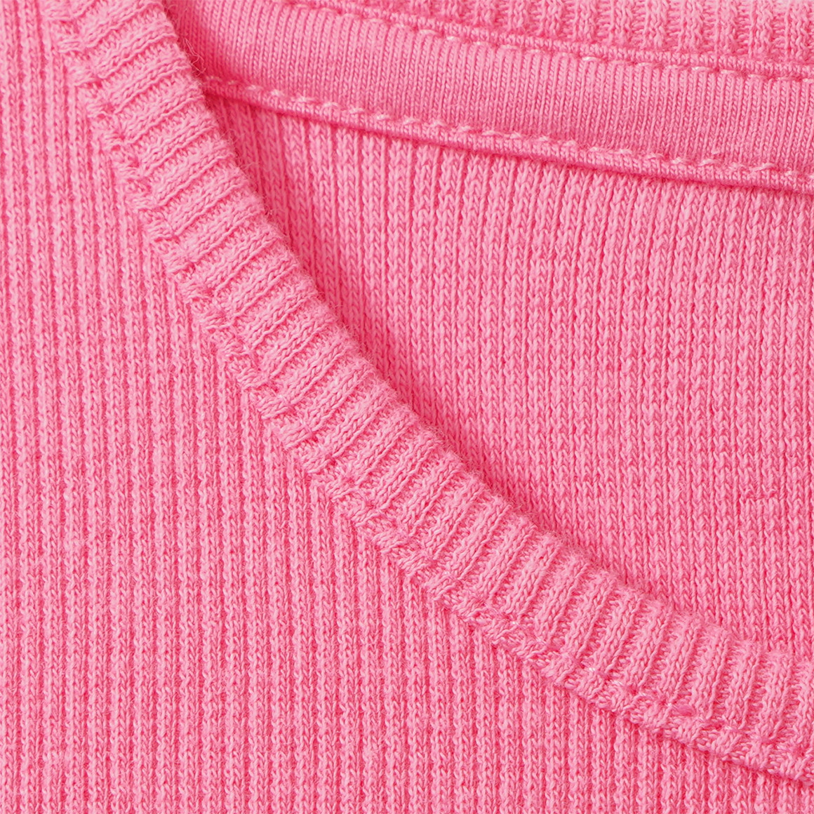 Mädchen Langarmshirt in Rippstruktur