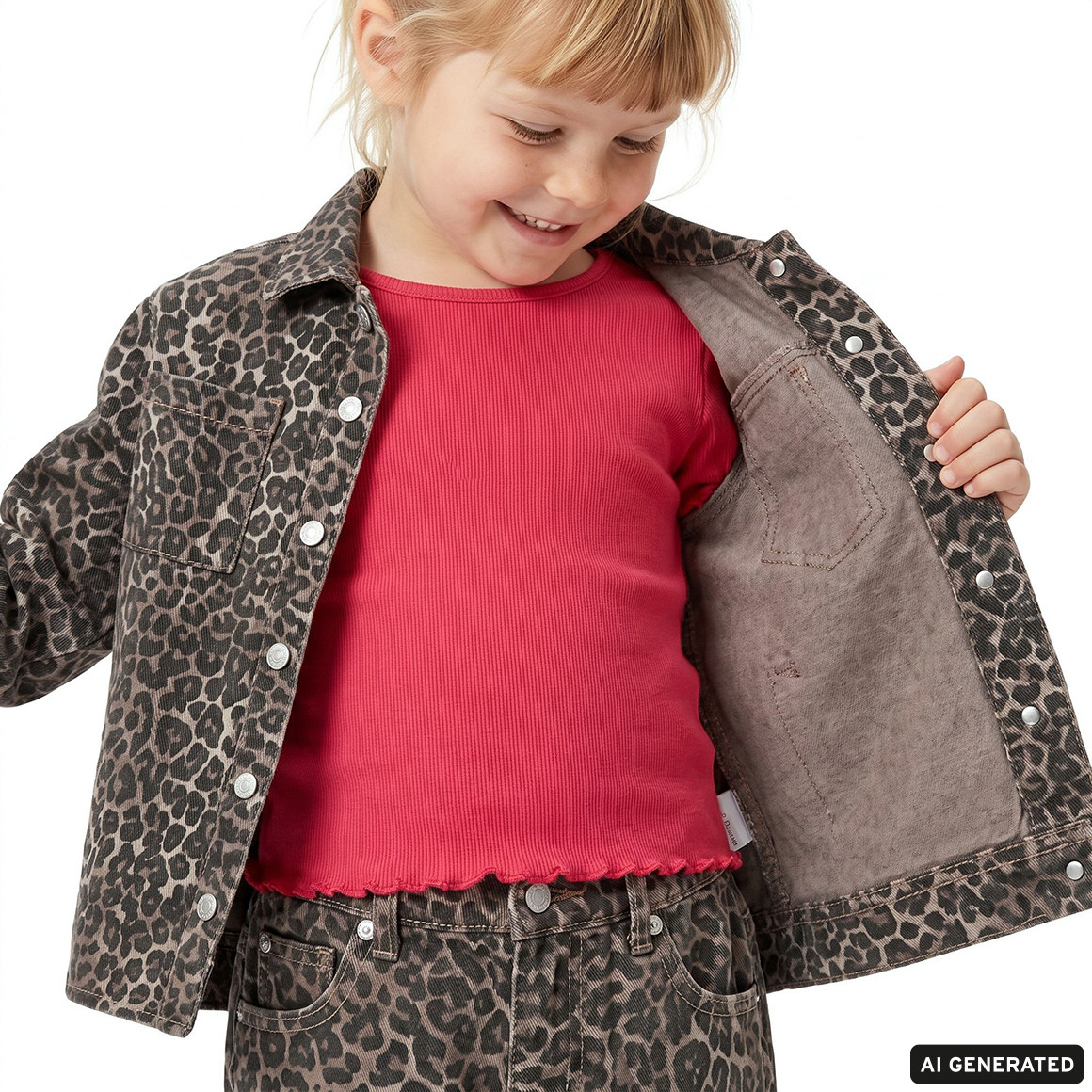 Mädchen Langarmshirt in Rippstruktur