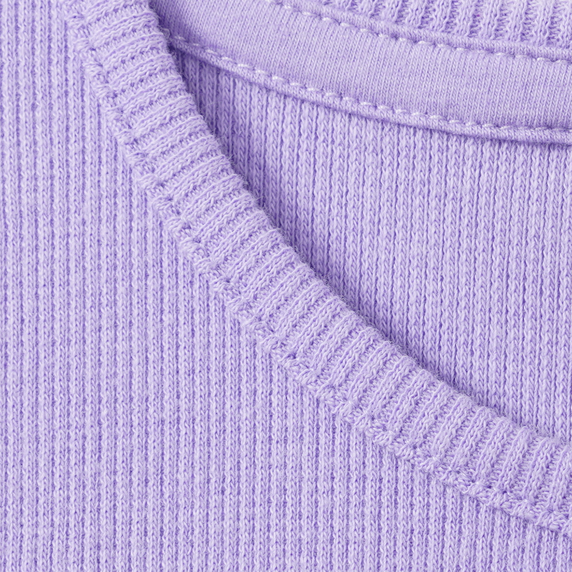 Mädchen Langarmshirt in Rippstruktur