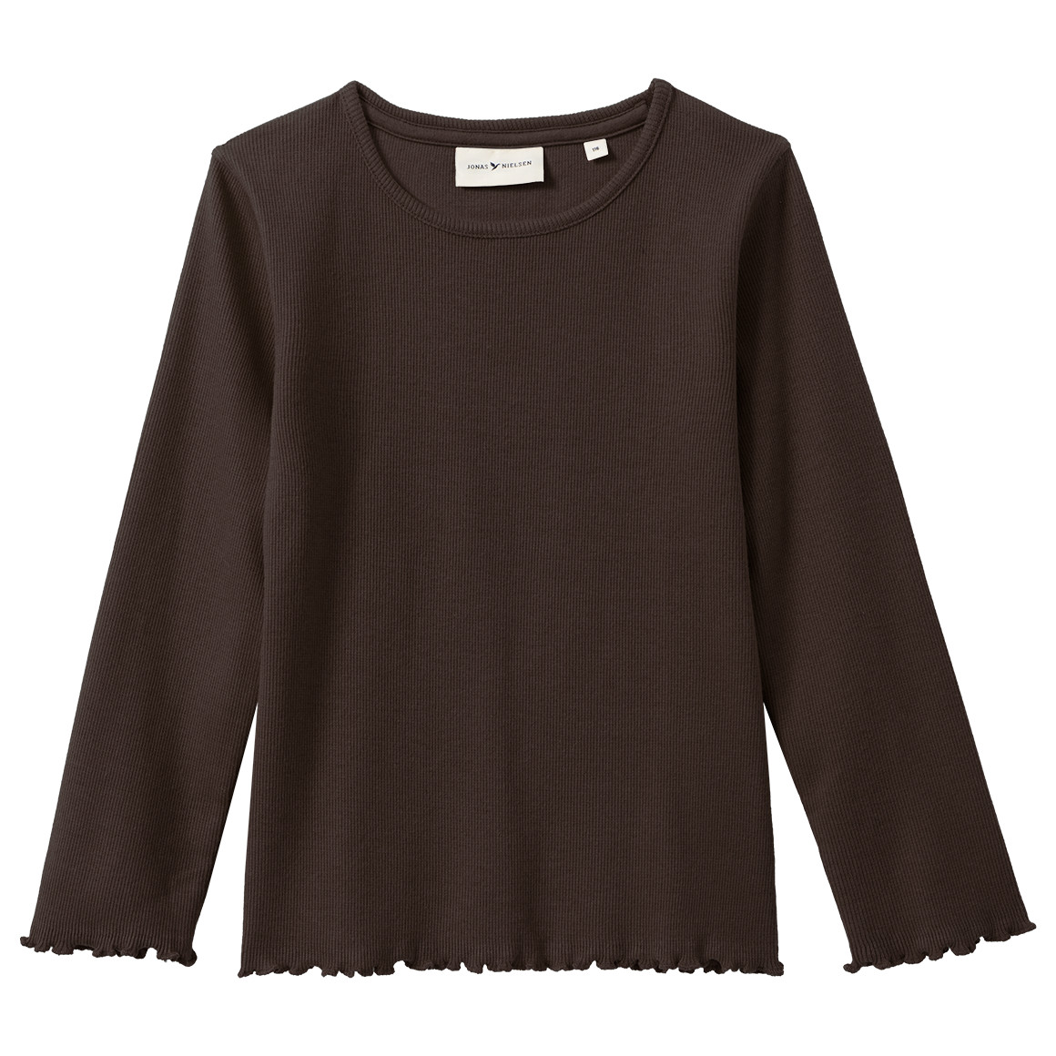Meisjes-shirt met lange mouwen en geribbel...
