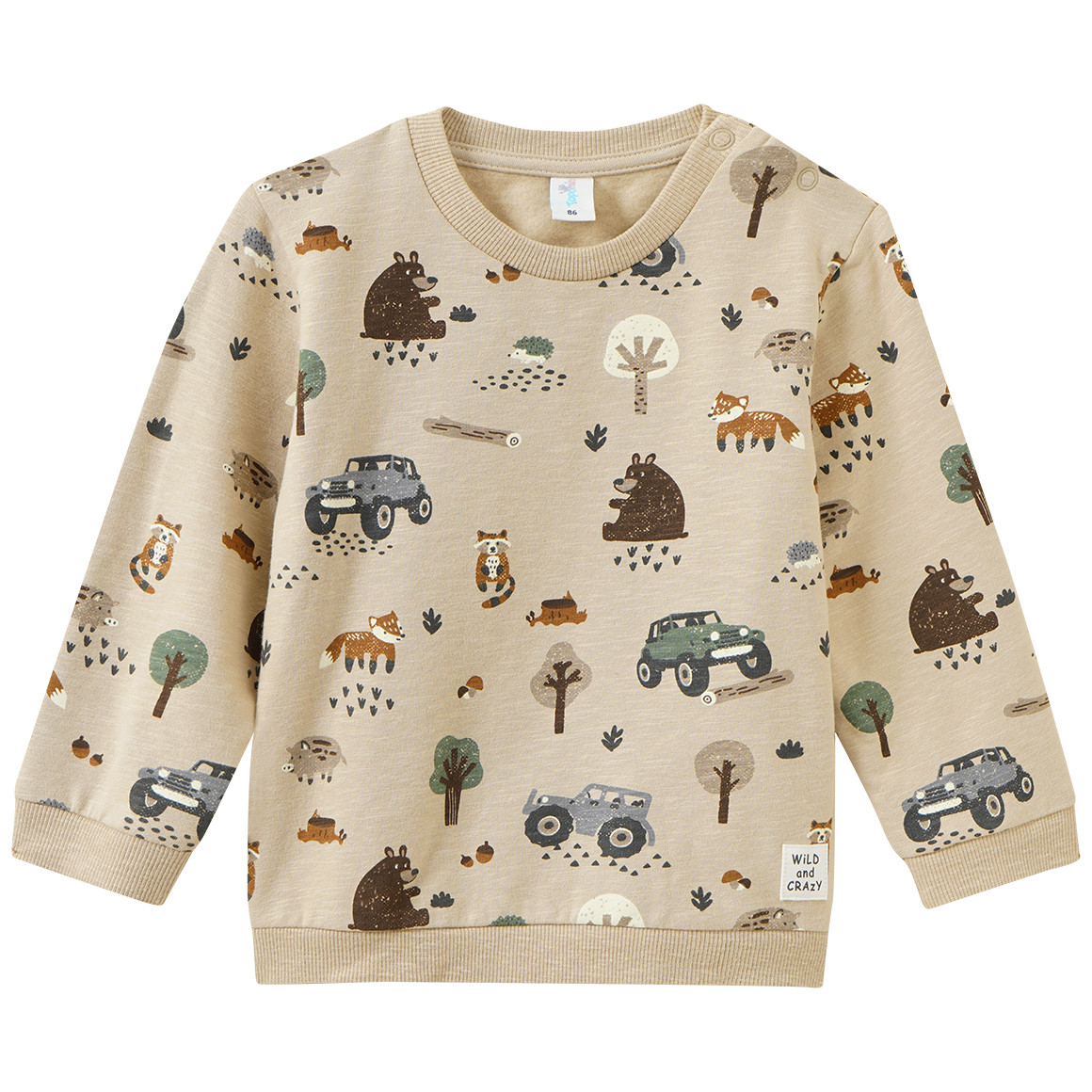 Baby Sweatshirt mit Allover-Print
