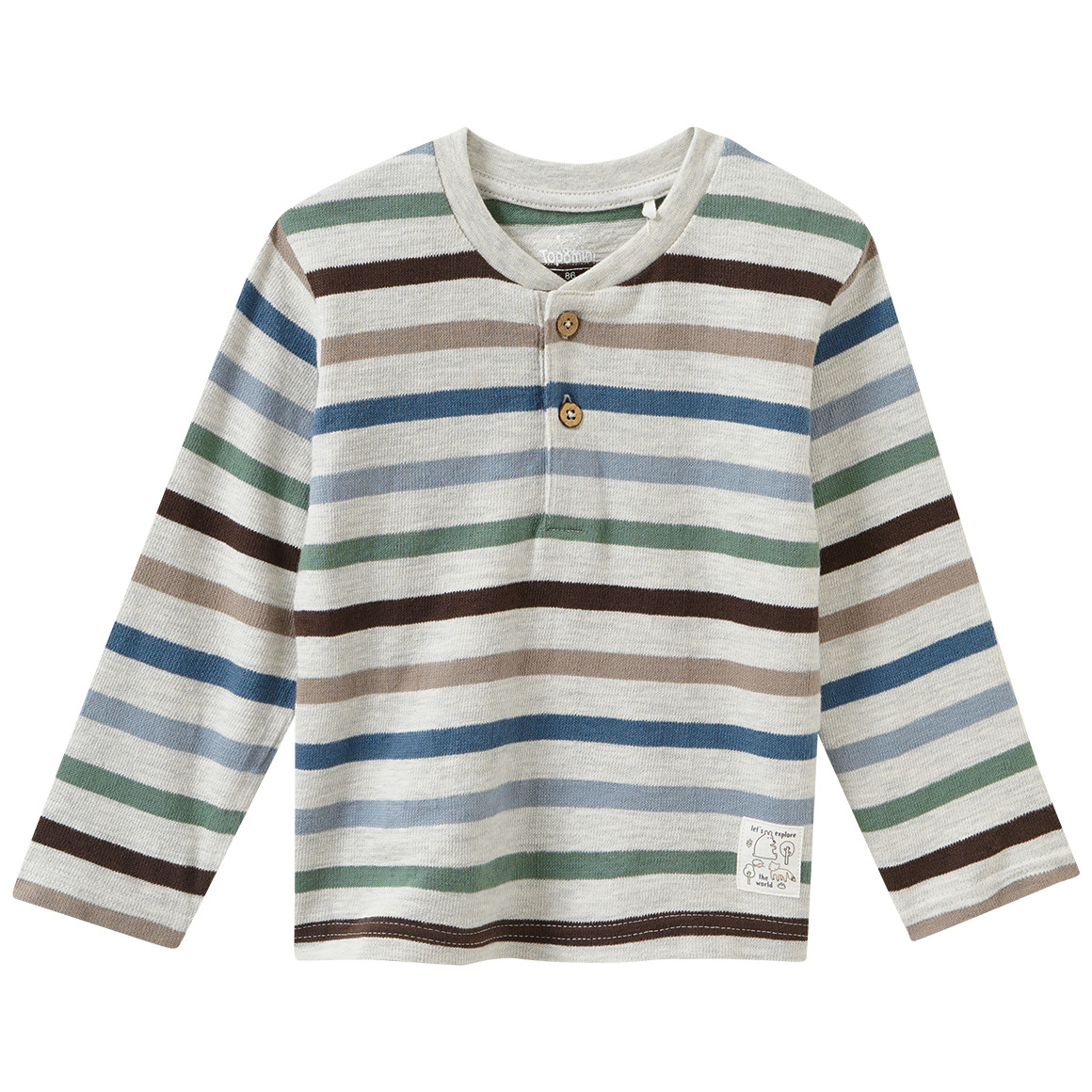 Baby Langarmshirt aus strukturiertem Material