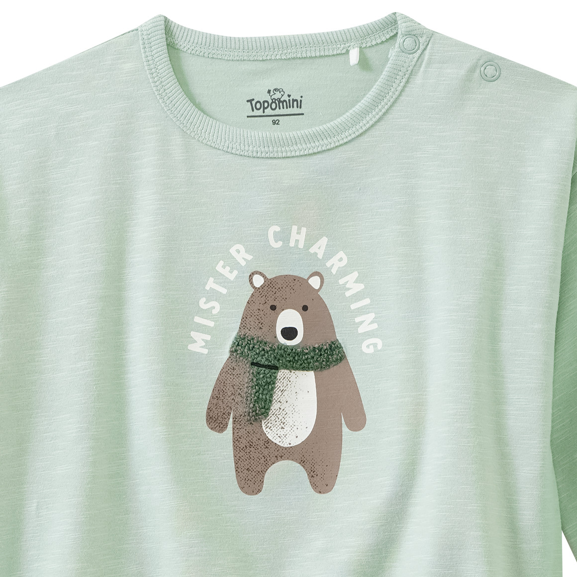 Baby Langarmshirt mit Bär-Motiv