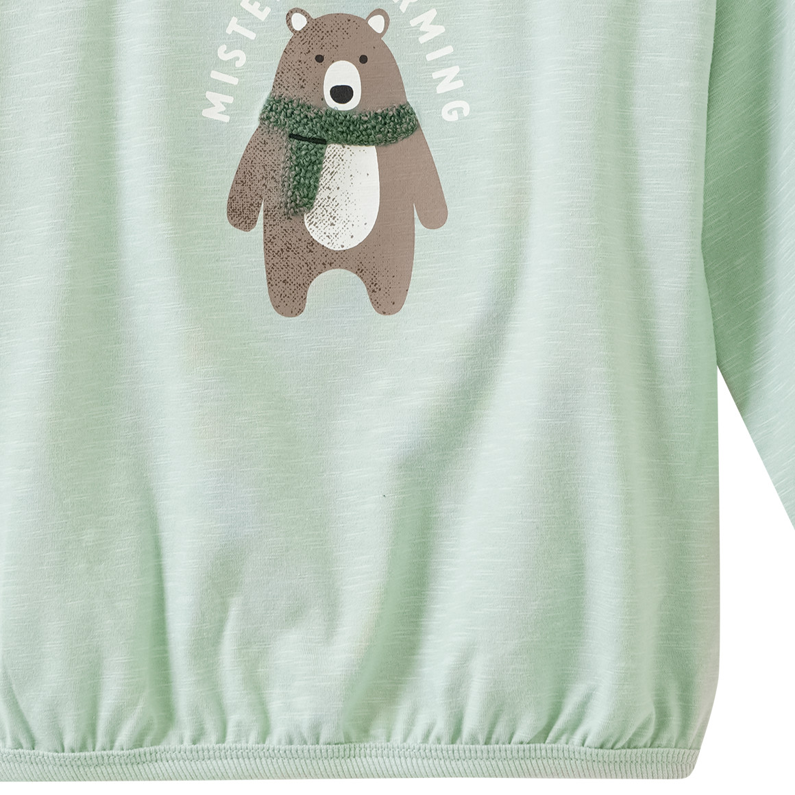 Baby Langarmshirt mit Bär-Motiv