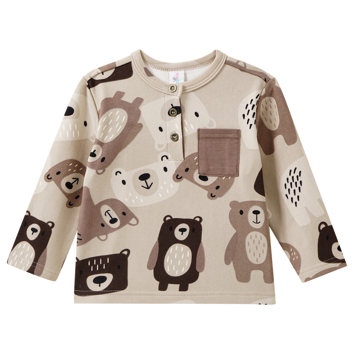 Baby Langarmshirt aus weichem Fleece