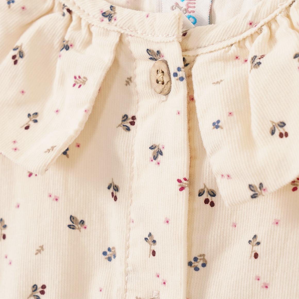 Baby Cordkleid mit Blümchen-Print