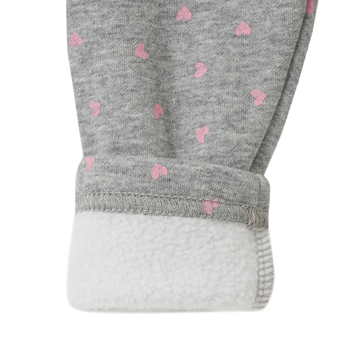 Baby Sweatleggings mit Herzchen-Allover