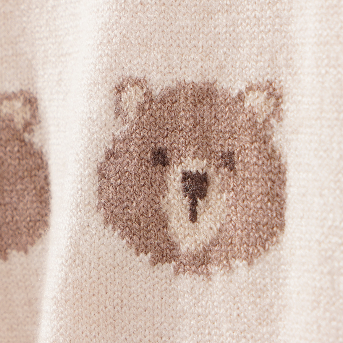 Gebreide babylegging met dierenmotieven