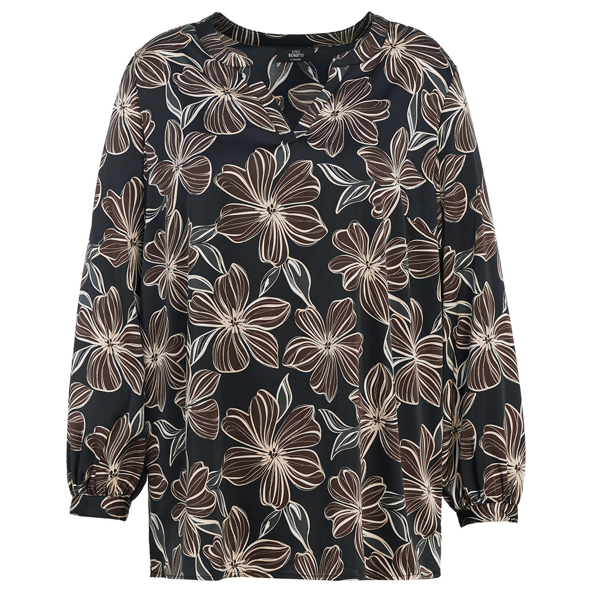 Damen Bluse mit Blumen-Muster
