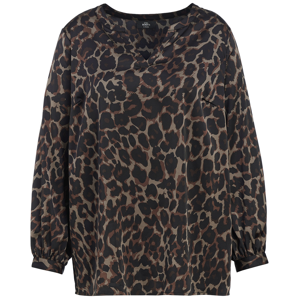 Damen Bluse mit Leo-Muster