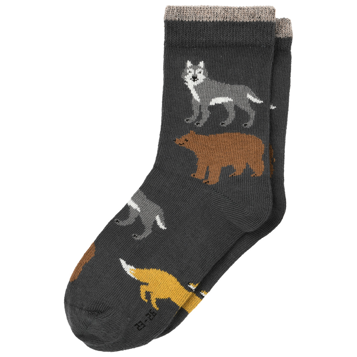3 Paar Jungen Socken mit Waldtieren