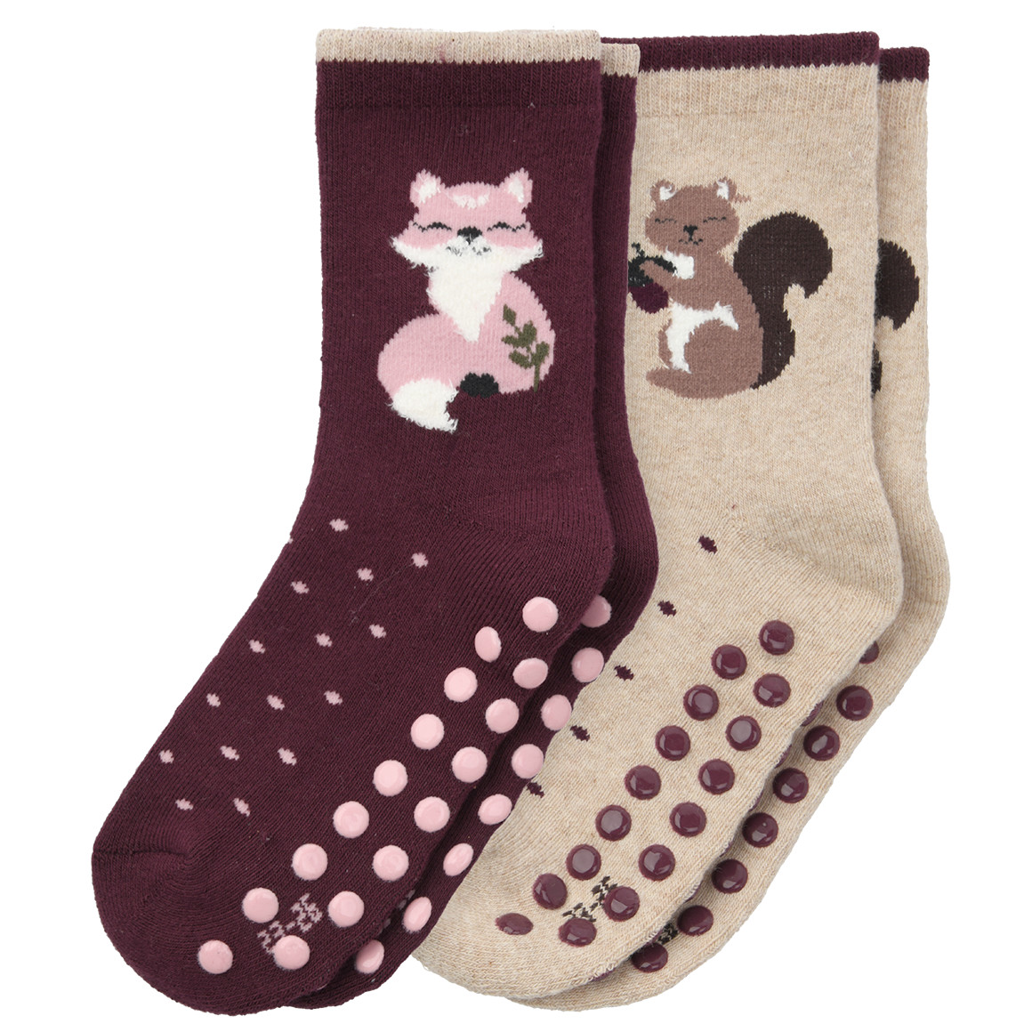 2 Paar Mädchen Stoppersocken im Set