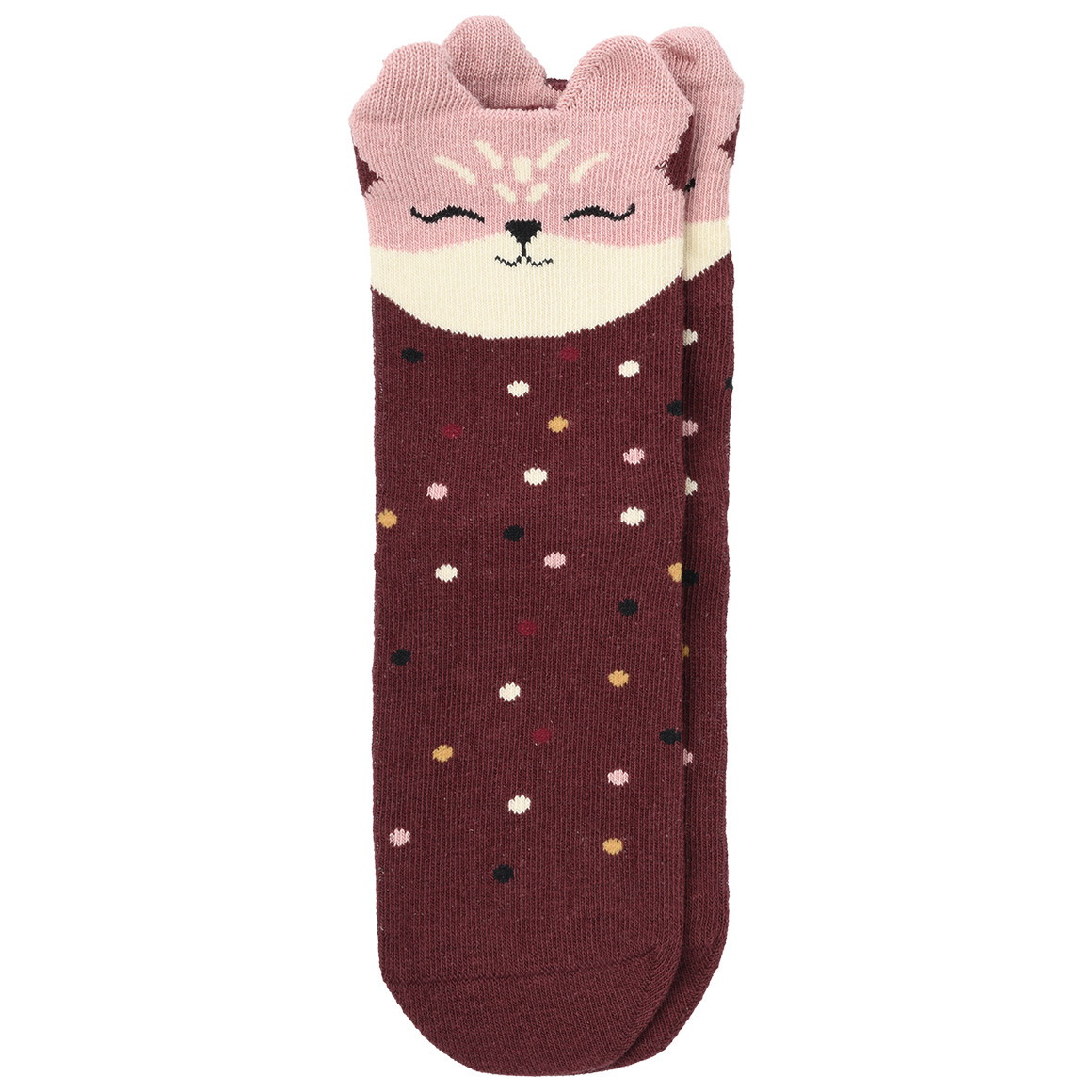 3 Paar Mädchen Socken mit Tiergesichtern