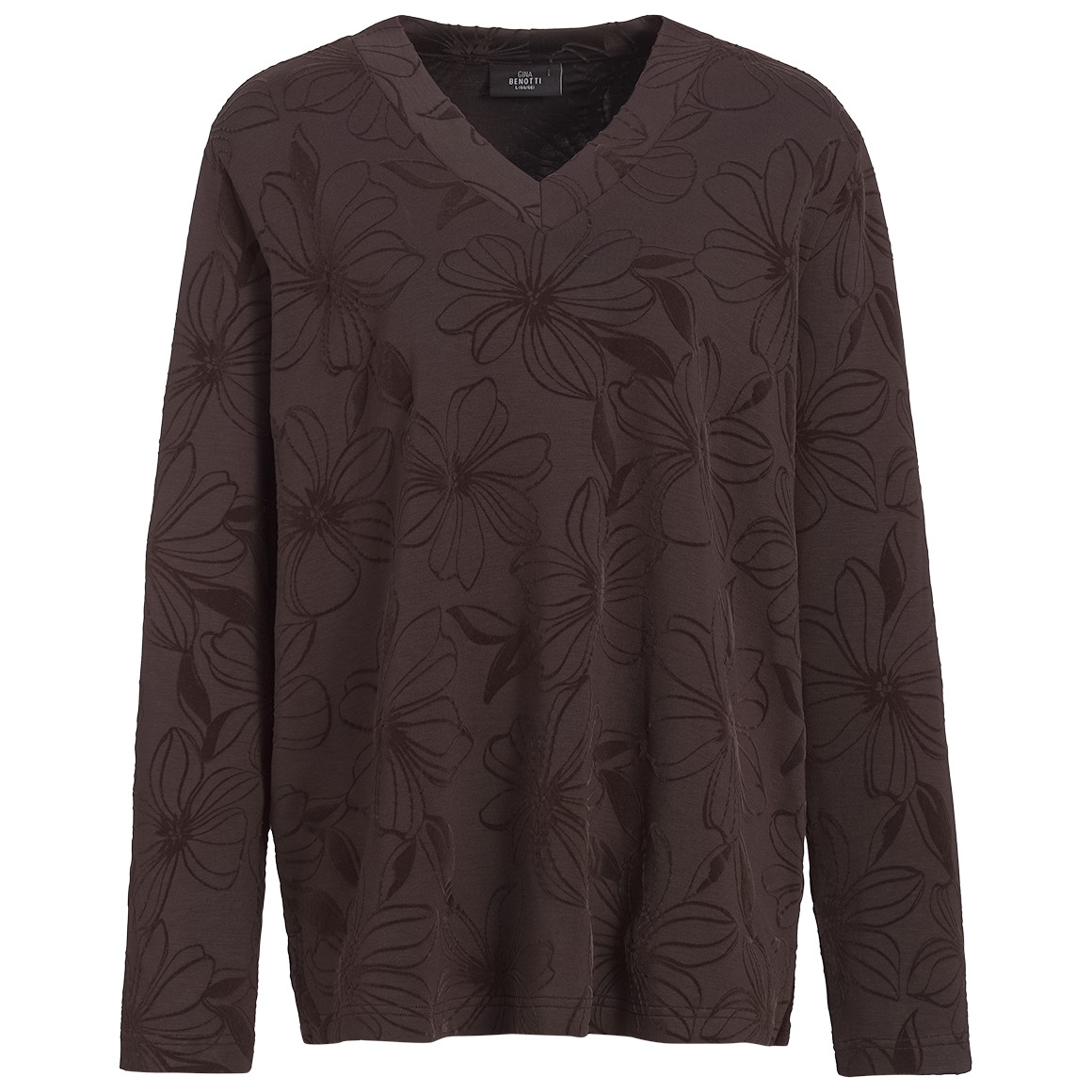 Damen Modal-Shirt mit Blumen-Allover