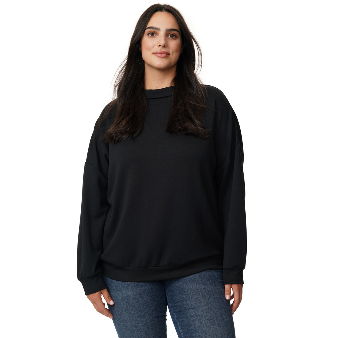 Damen Modal-Shirt mit Turtleneck