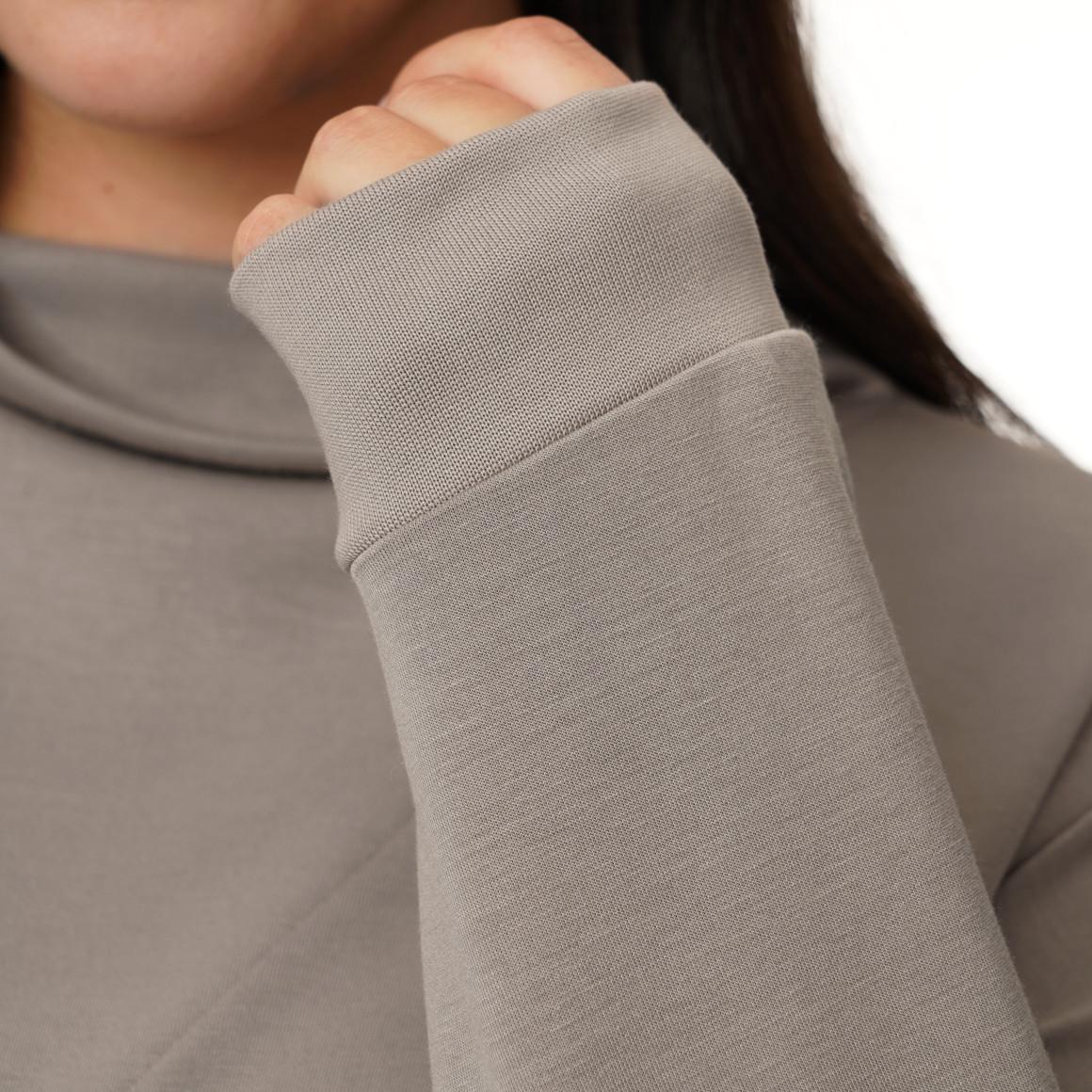 Damen Modal-Shirt mit Turtleneck