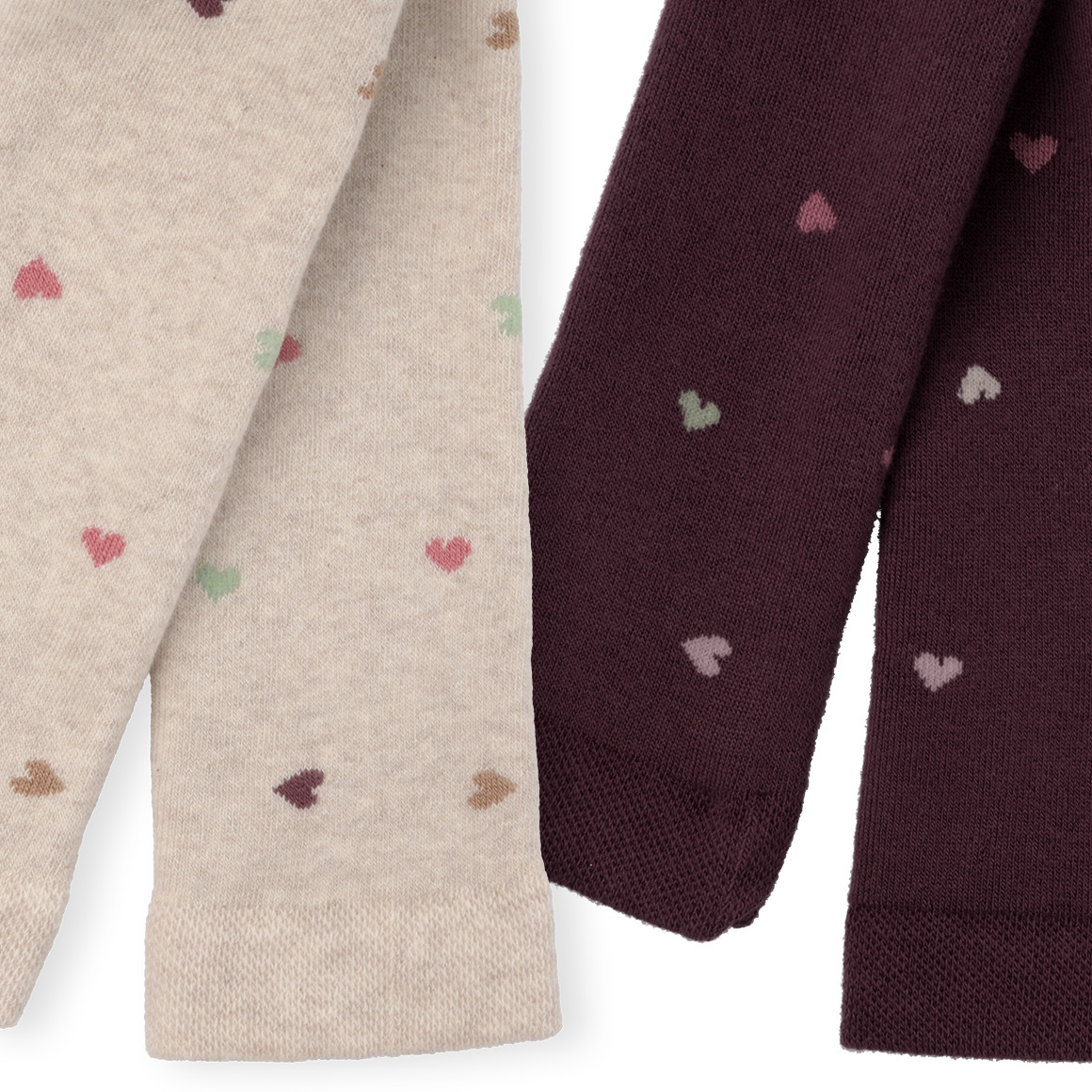 2 Mädchen Frottee-Leggings mit Baumwolle