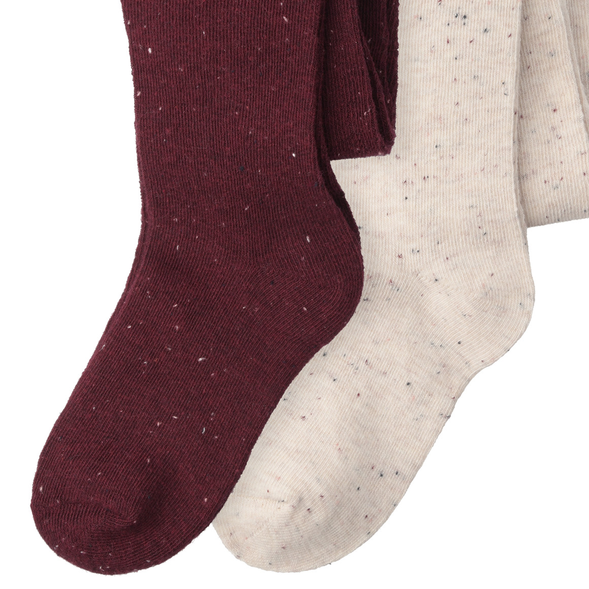 2 Mädchen Strumpfhosen mit Noppy-Yarn