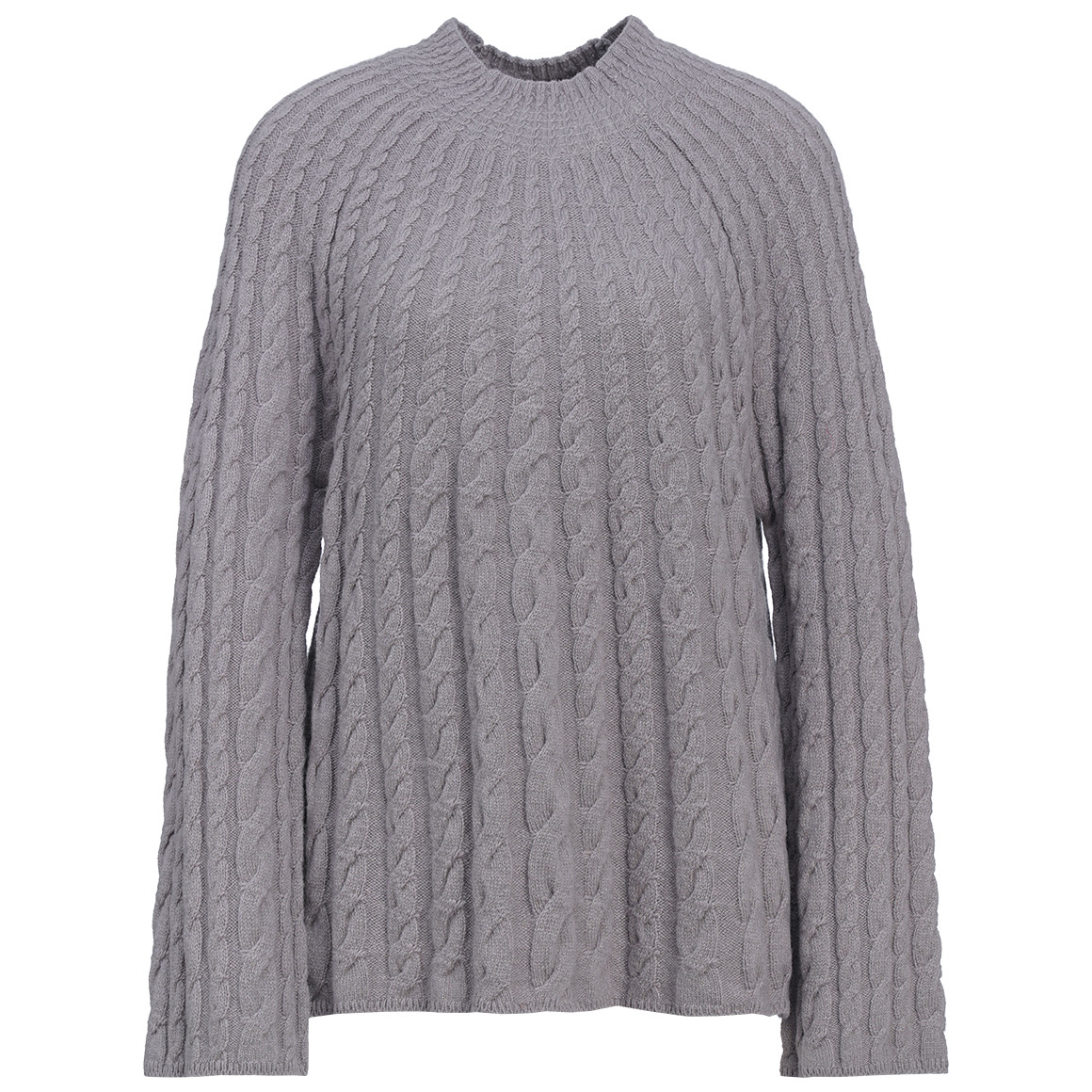 Damen Strickpullover mit Zopfmuster