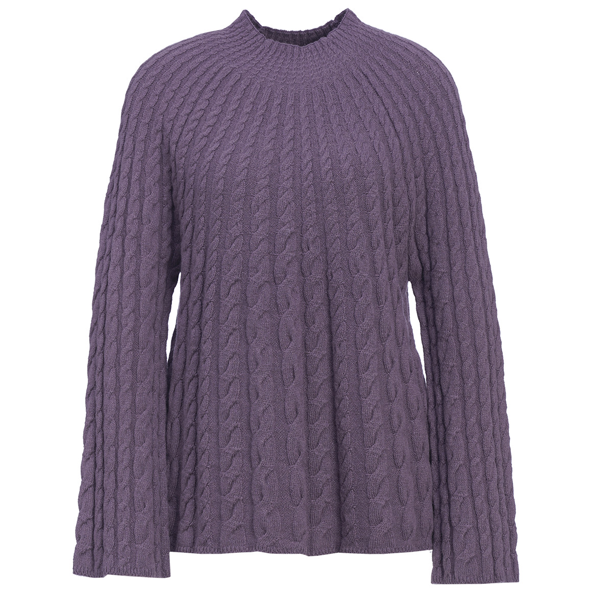 Damen Strickpullover mit Zopfmuster