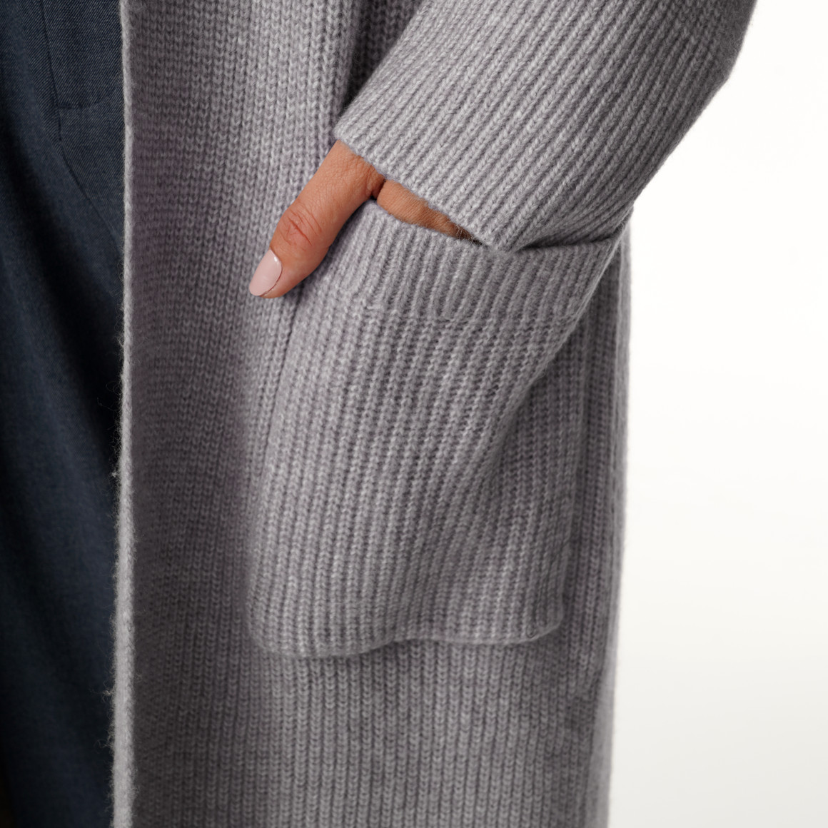Damen Strickjacke im Long-Style