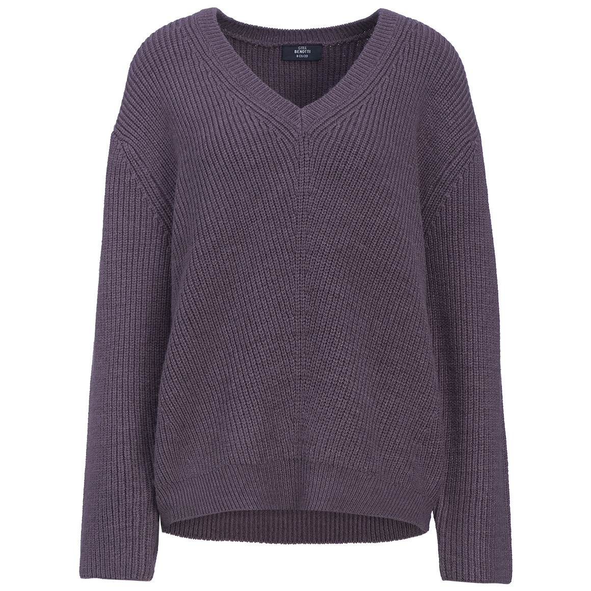 Damen Strickpullover mit V-Ausschnitt
