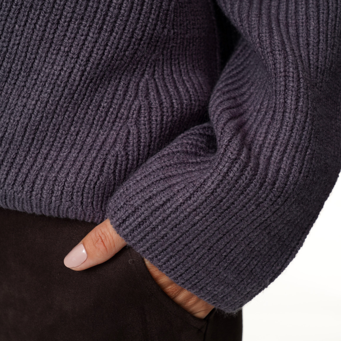 Damen Strickpullover mit V-Ausschnitt