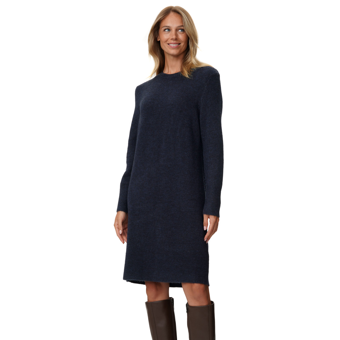 Damen Strickkleid mit Wollanteil