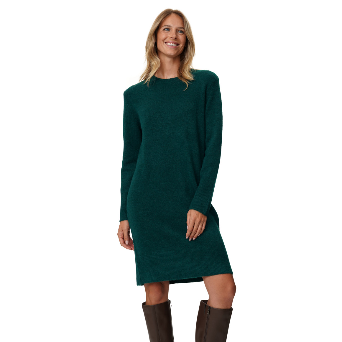 Damen Strickkleid mit Wollanteil