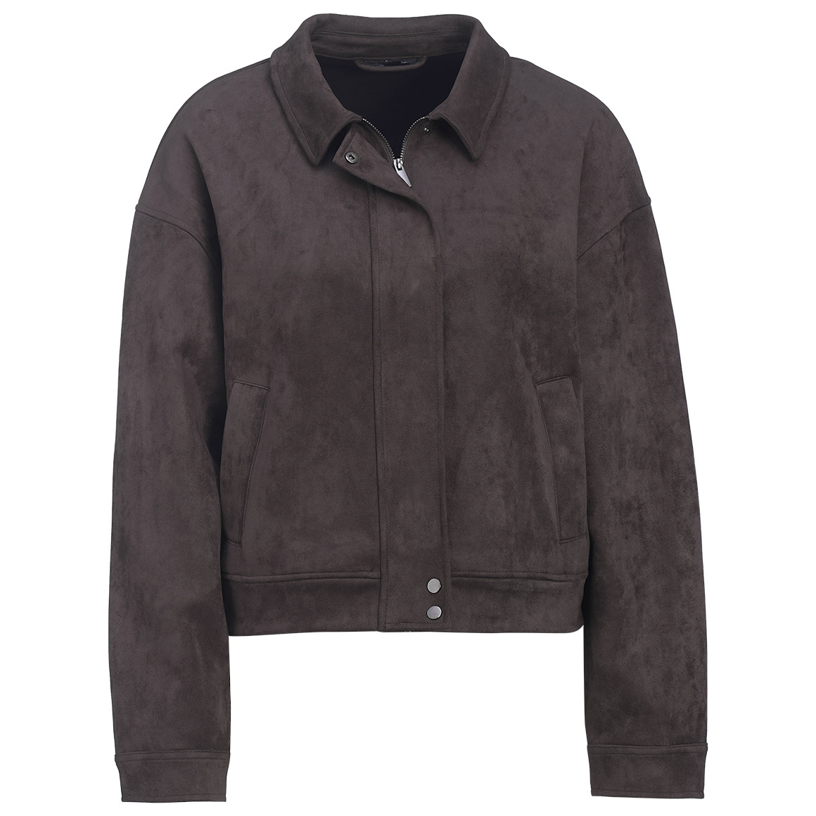 Damen Jacke in Veloursleder-Optik