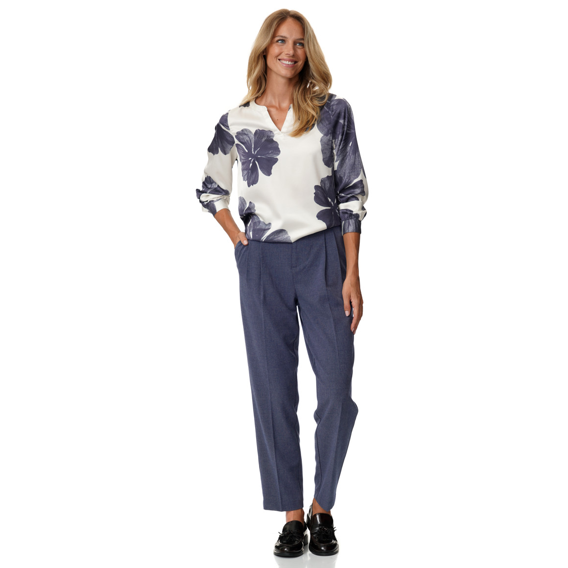 Damen Bundfaltenhose mit Bügelfalten