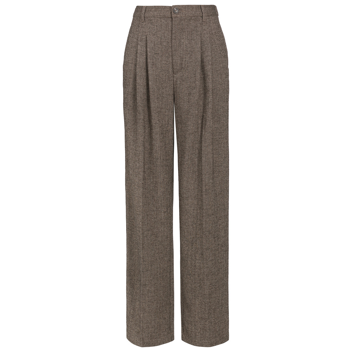 Damen Wide-Leg-Hose mit Allover-Muster
