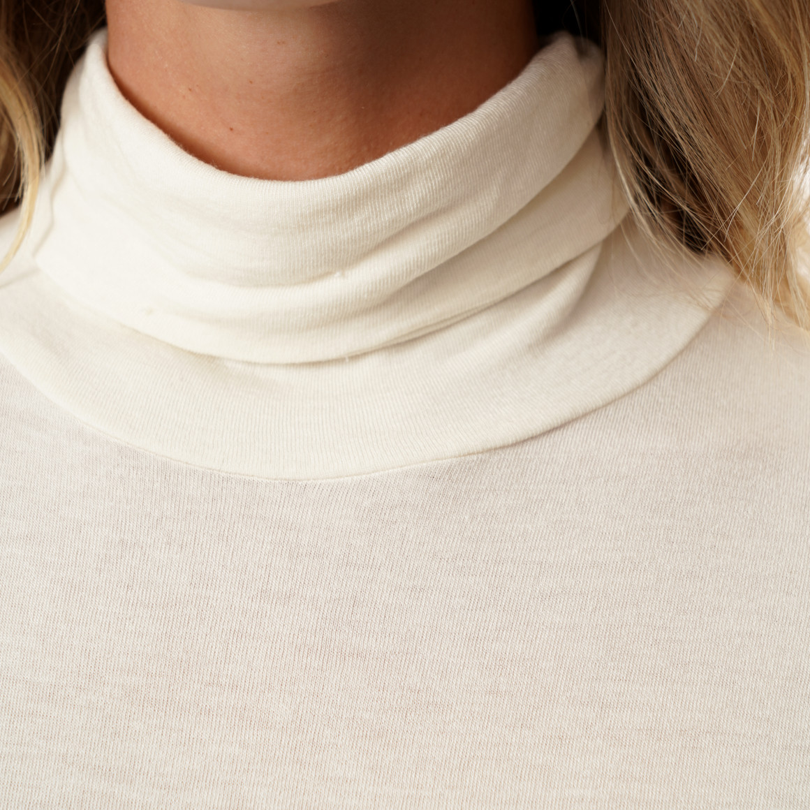 Damen Langarmshirt mit Rollkragen