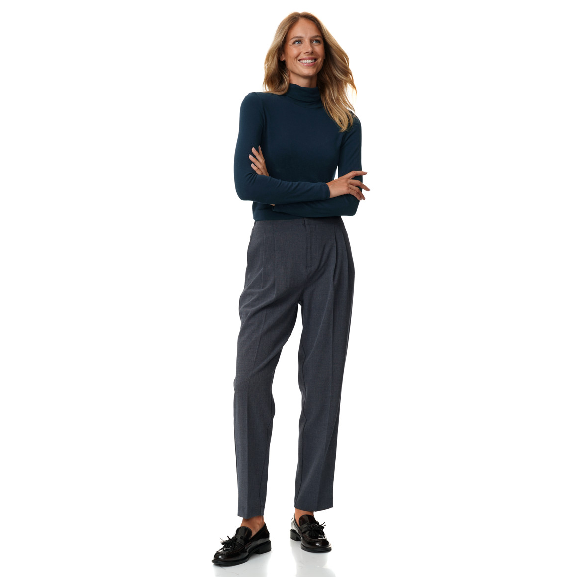 Damen Langarmshirt mit Rollkragen