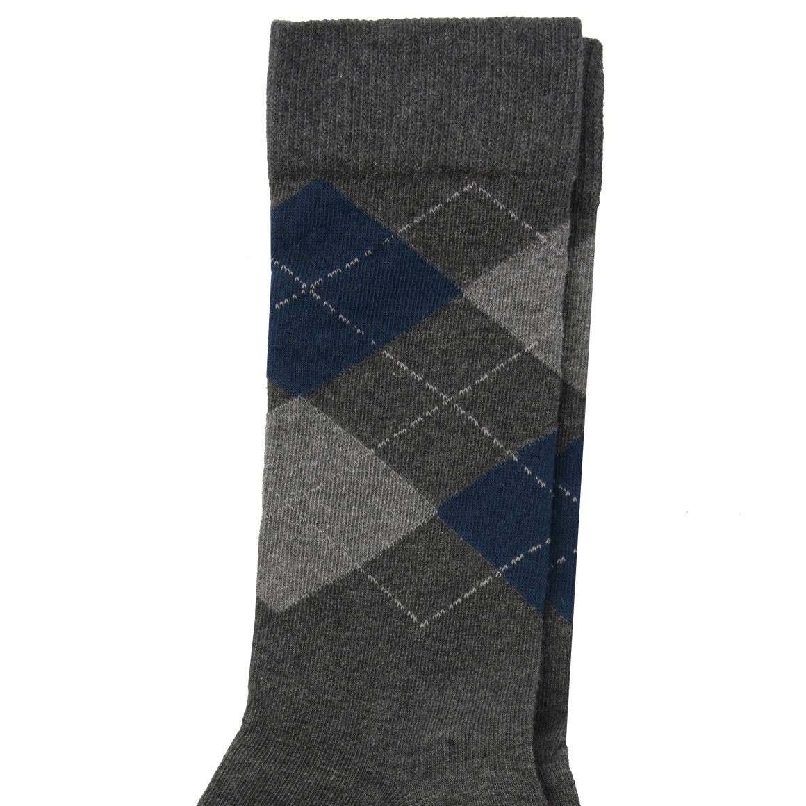 1 Paar Herren Socken mit Karo-Muster