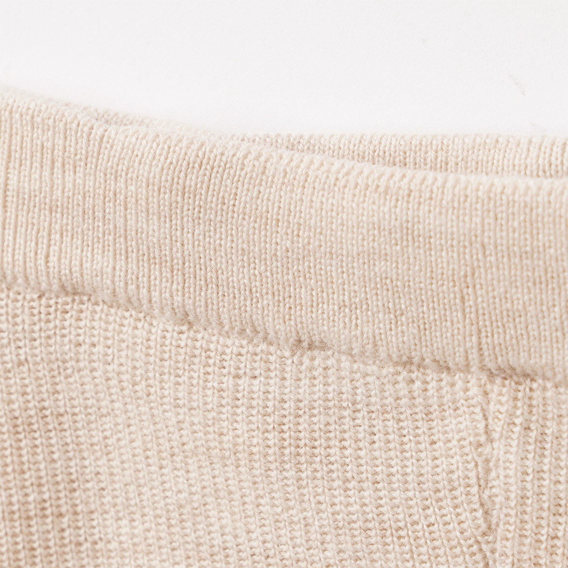 Baby Merino-Strickhose unifarben