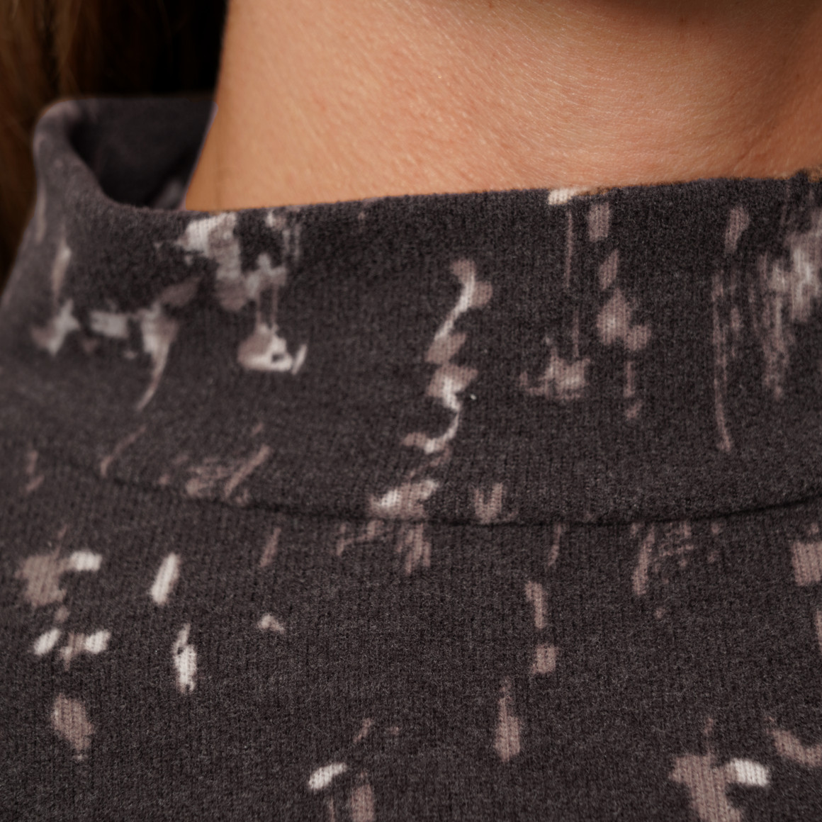 Damen Feinstrickshirt mit Allover-Muster