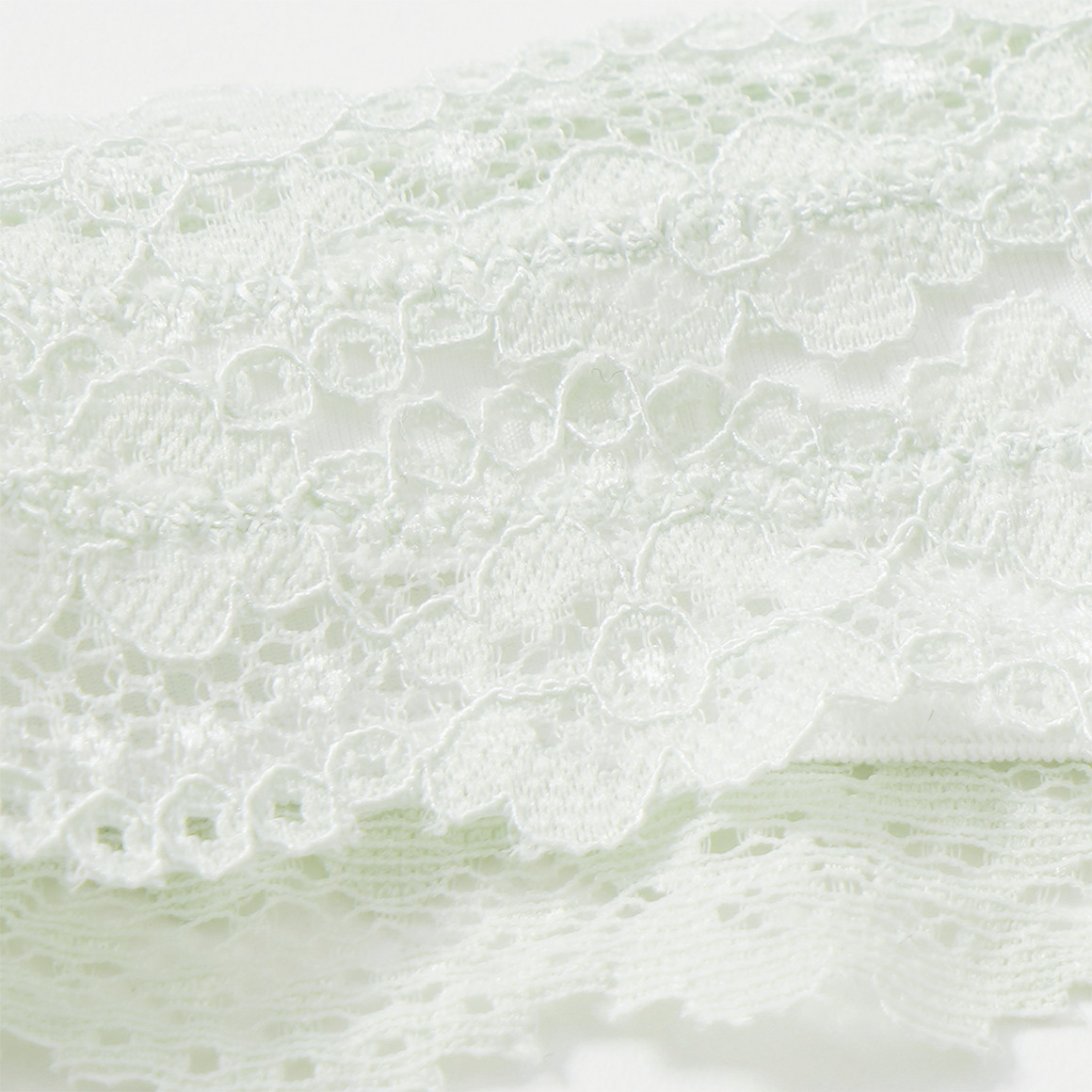 Damen String mit Kontrast-Spitze