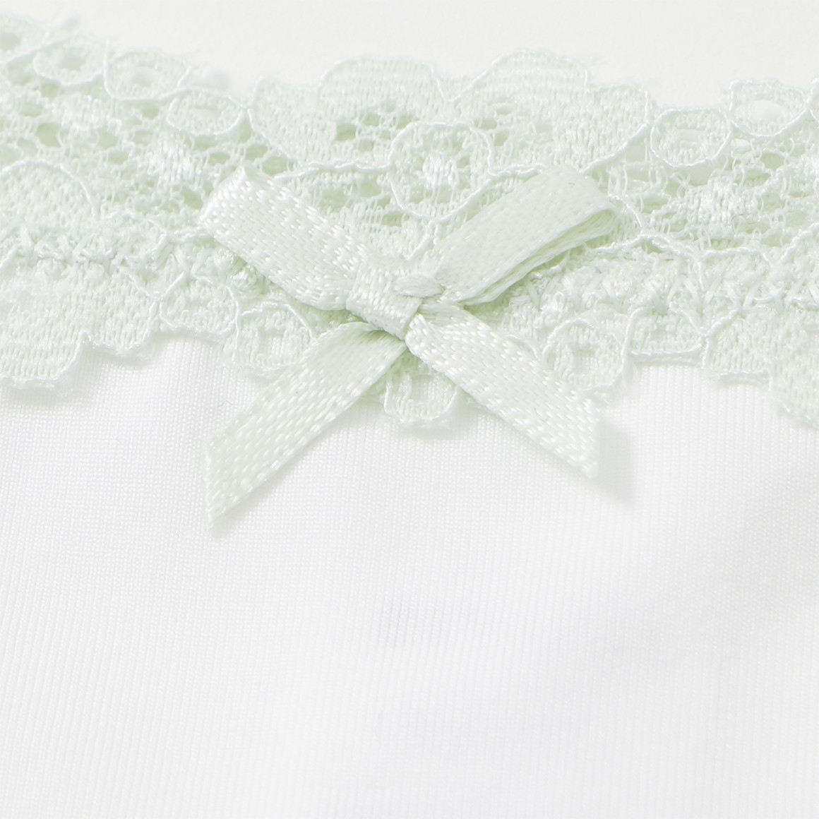 Damen String mit Kontrast-Spitze