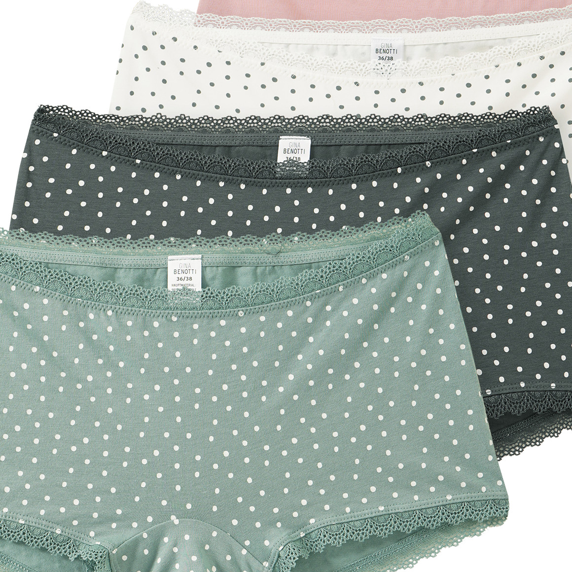 5 Damen Shorts mit Spitze