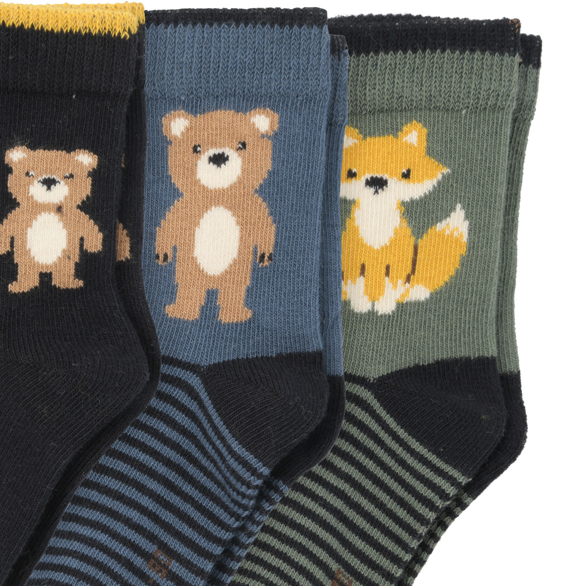 3 babysokjes met dierenmotief