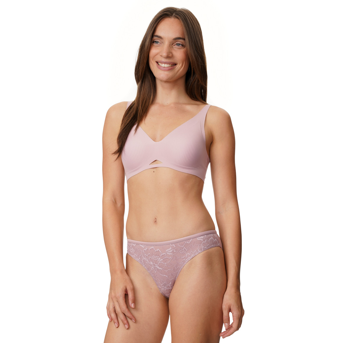 3 Damen Slips mit Spitzeneinsatz