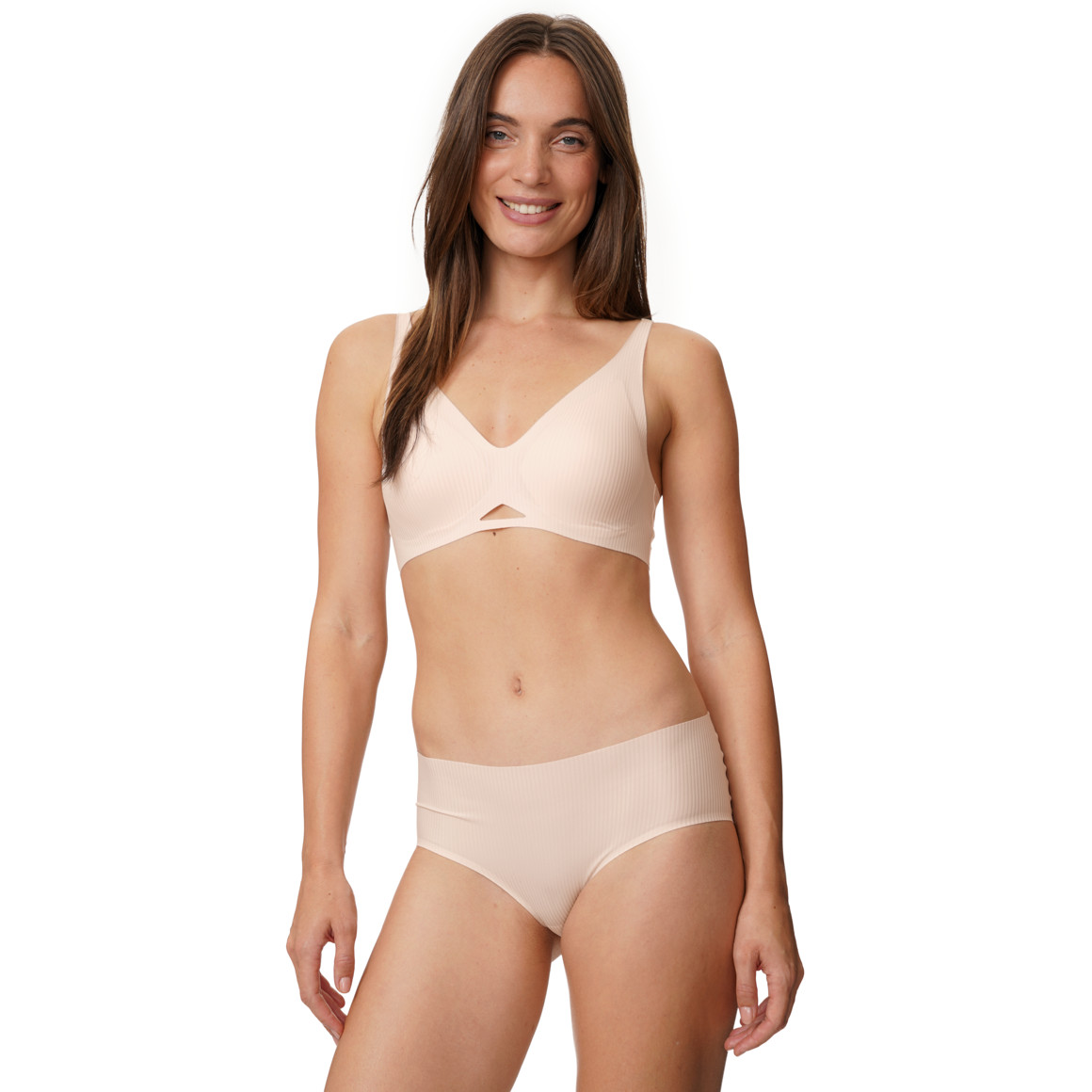 Damen Bustier mit gerippter Struktur