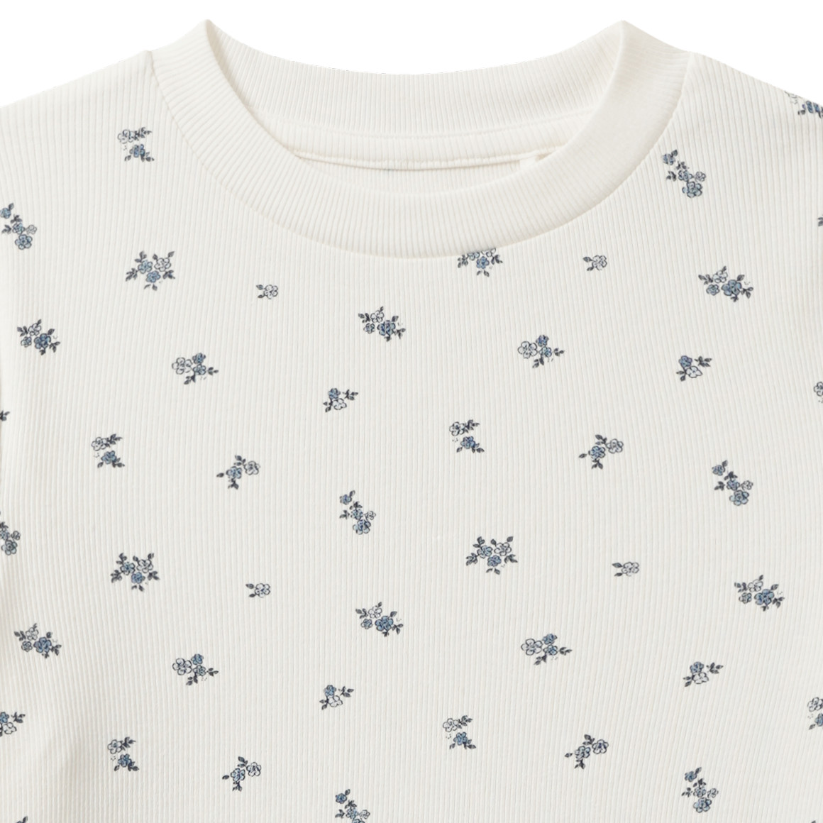 Mädchen Langarmshirt mit Rippstruktur