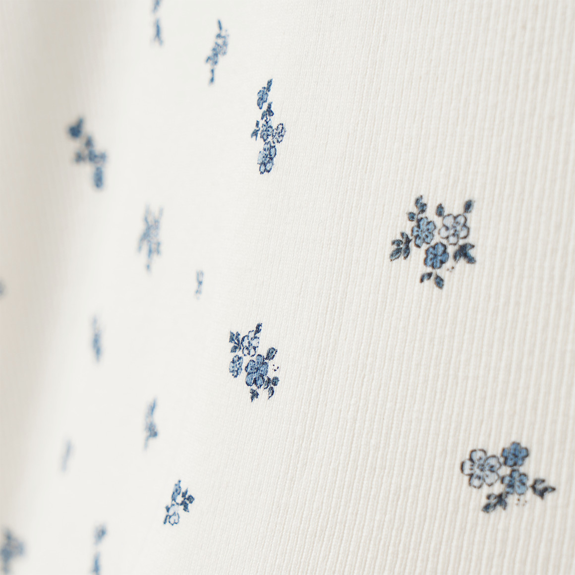 Mädchen Langarmshirt mit Rippstruktur
