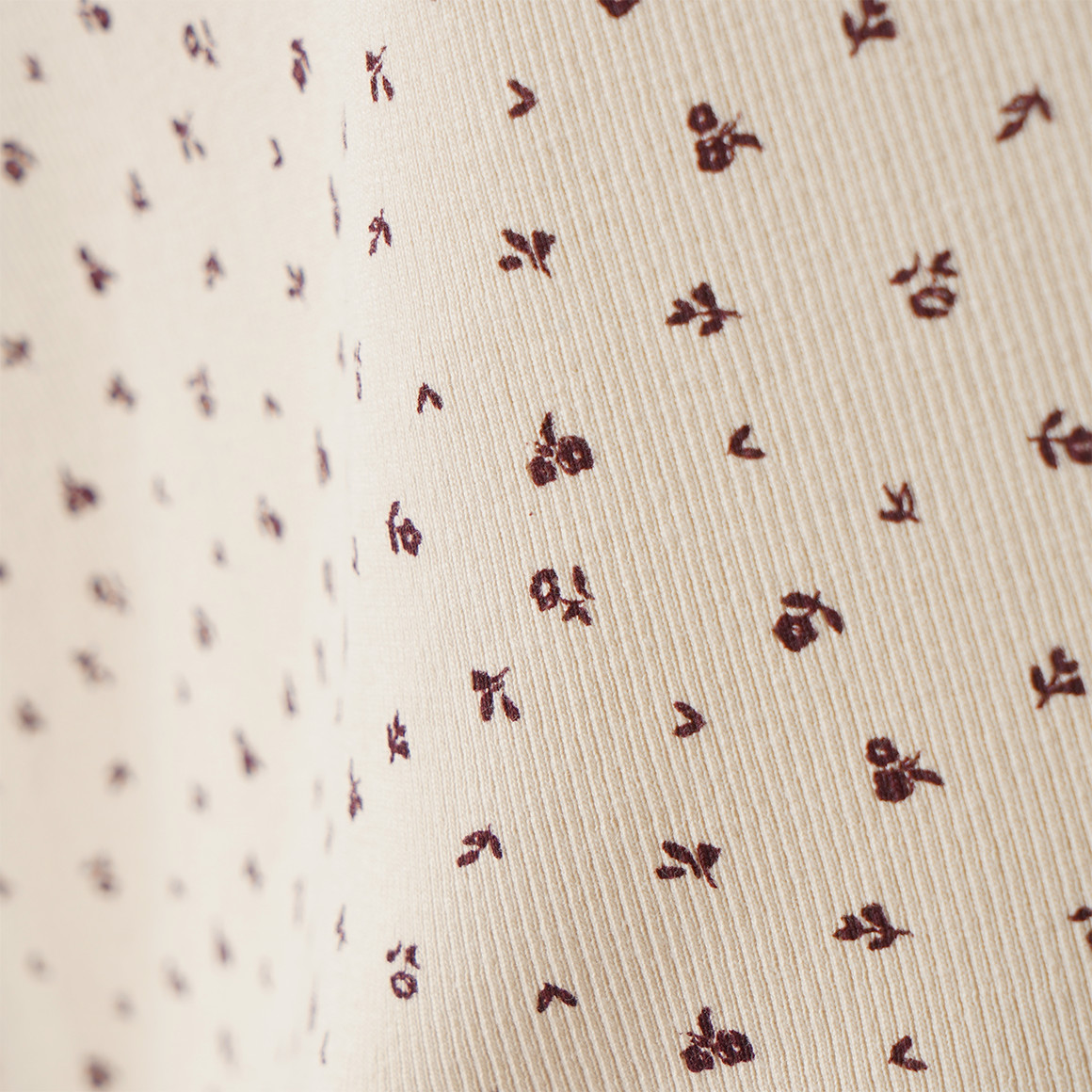 Mädchen Langarmshirt mit Rippstruktur