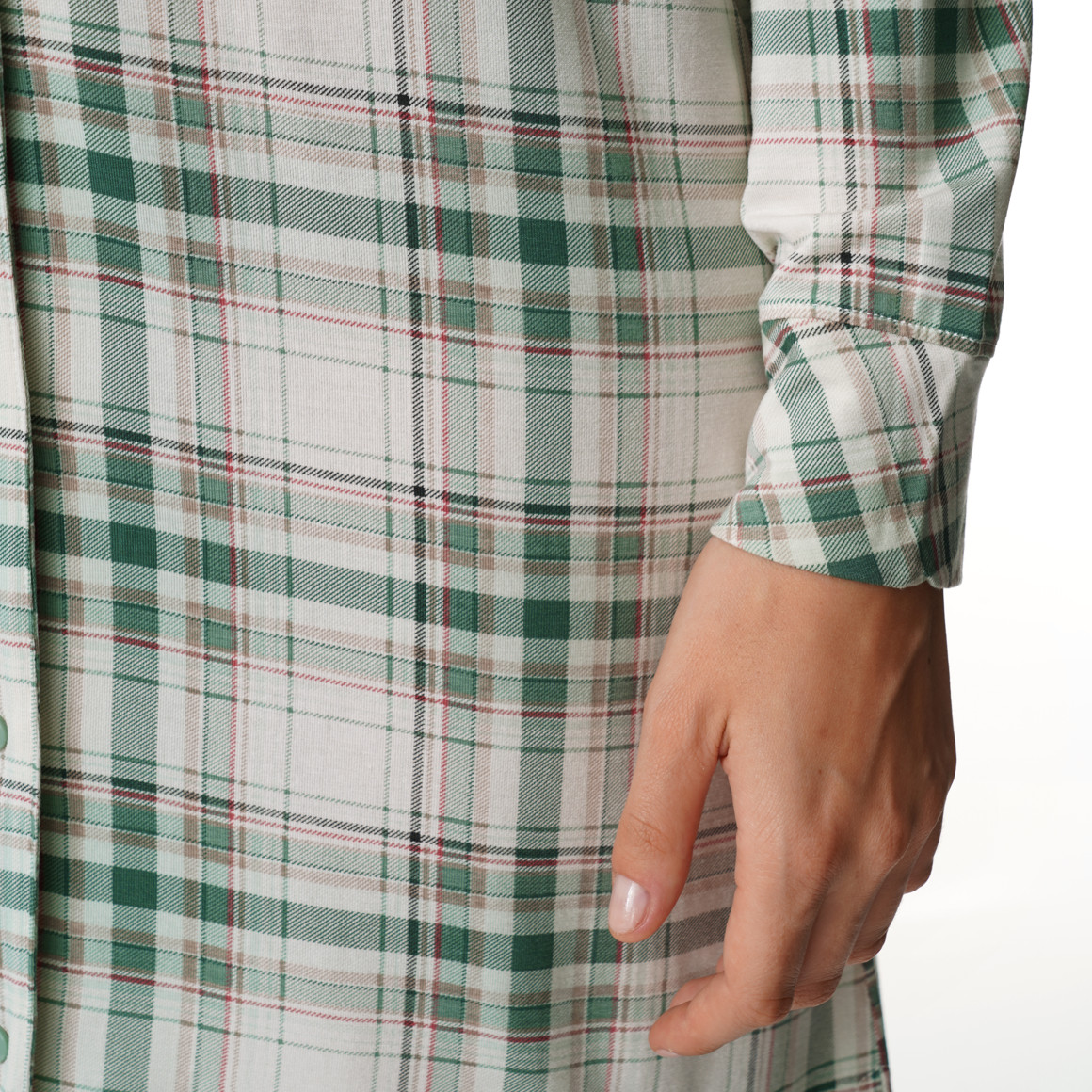 Damen Nachthemd im Karo-Look