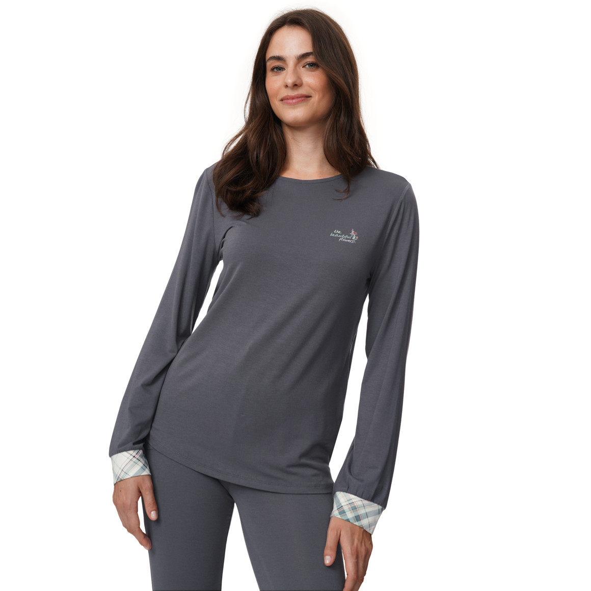 Damen Schlafshirt mit Rücken-Print