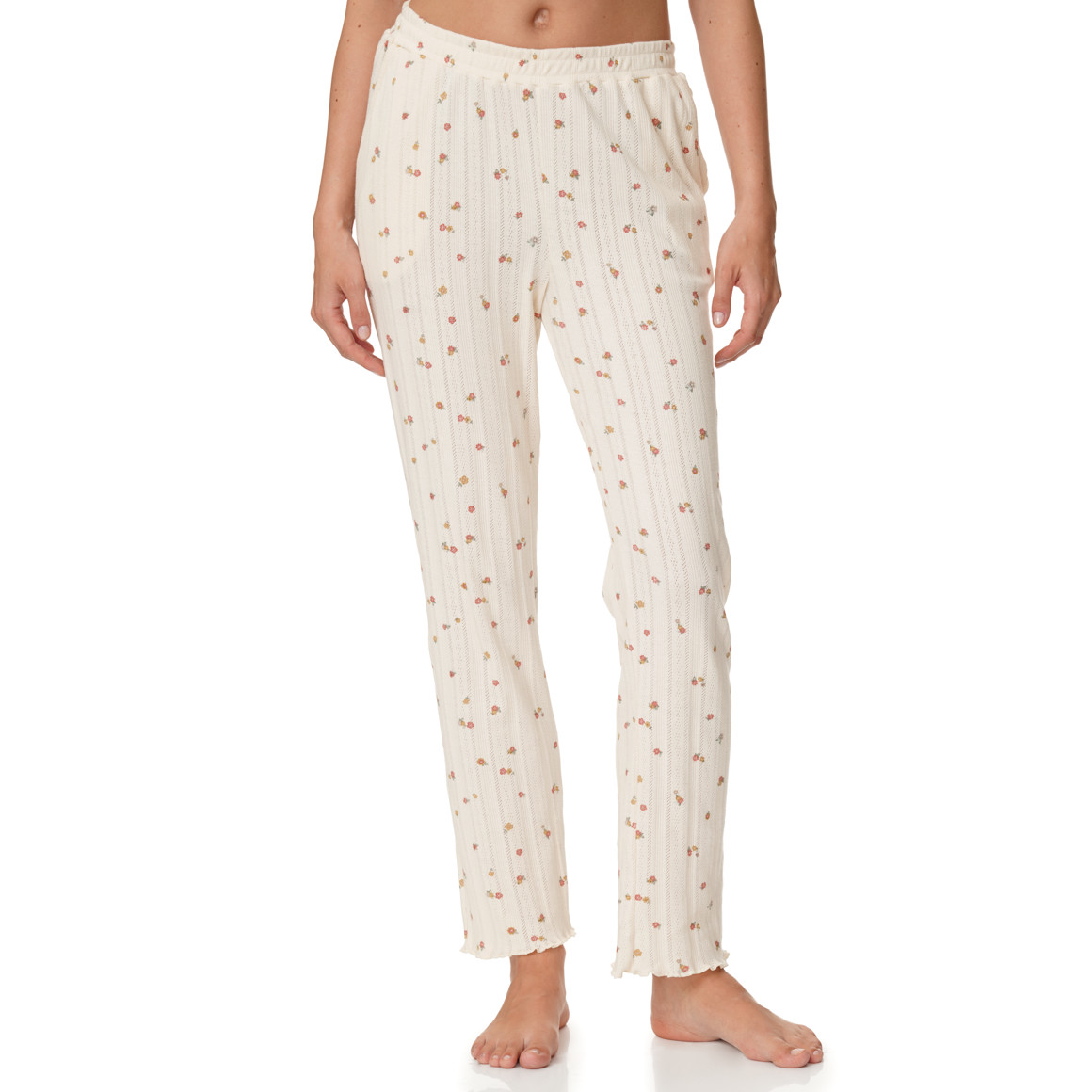 Damen Schlafhose mit Ajour-Muster